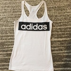 Adidas white Tank-top Size- XS